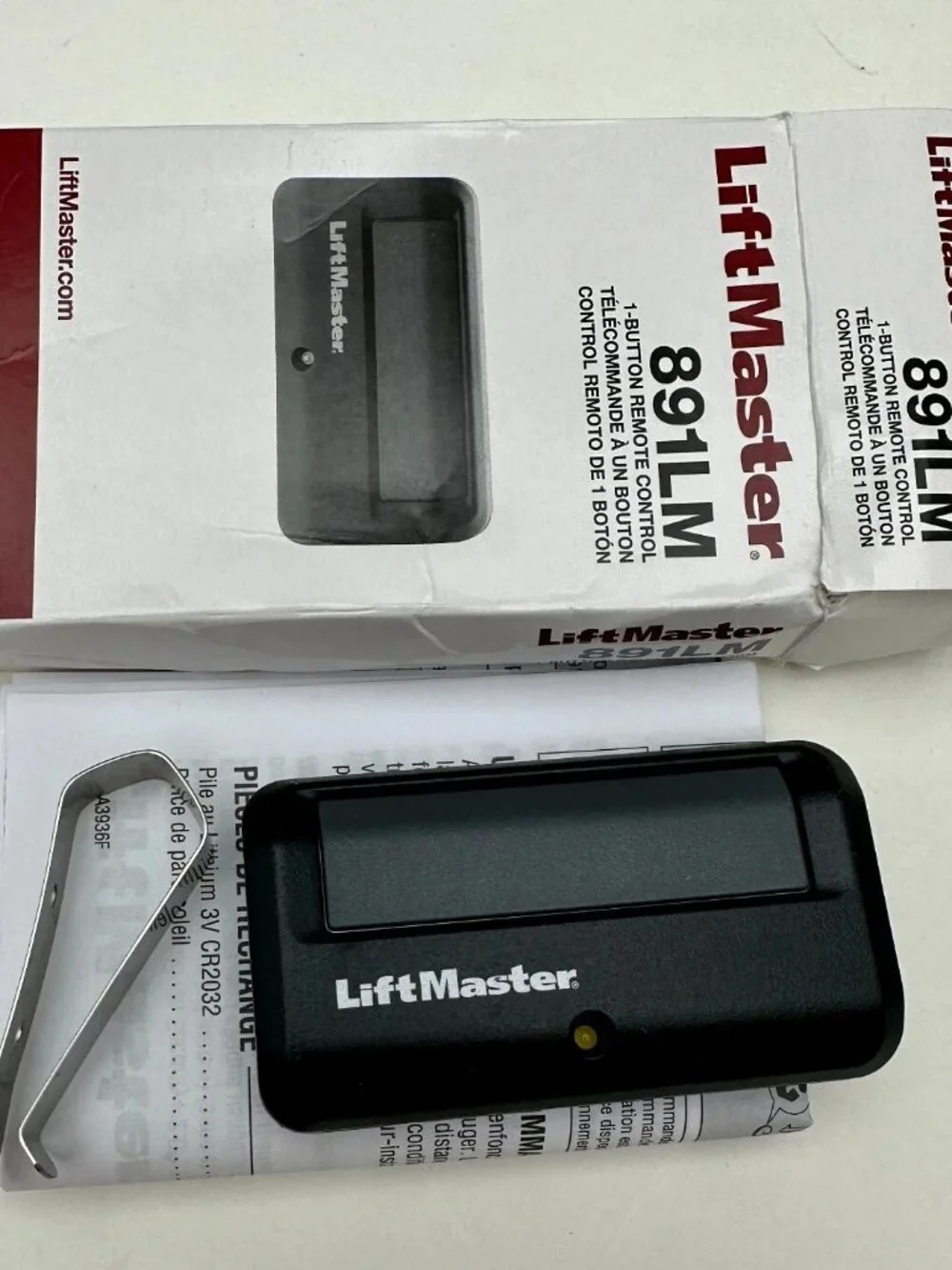 891LM LiftMaster 1 Button Remote Control Transmitter Garage - Picture 5 of 7